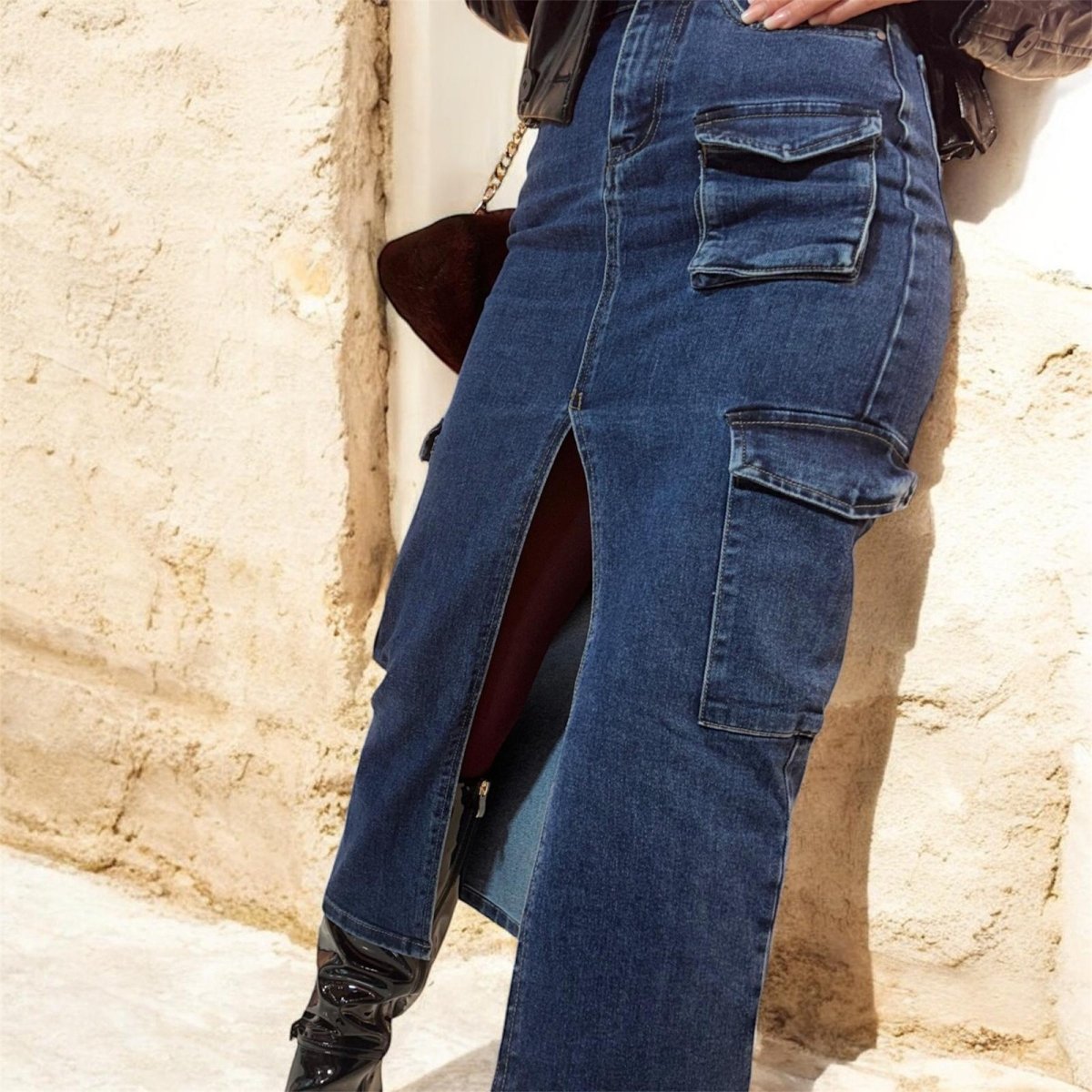 Gonna Jeans Lunga Terry - indossa chi sei