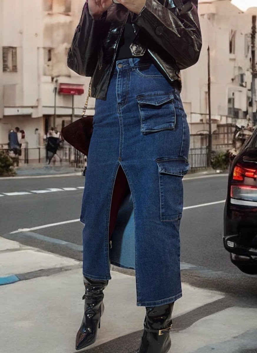 Gonna Jeans Lunga Terry - indossa chi sei