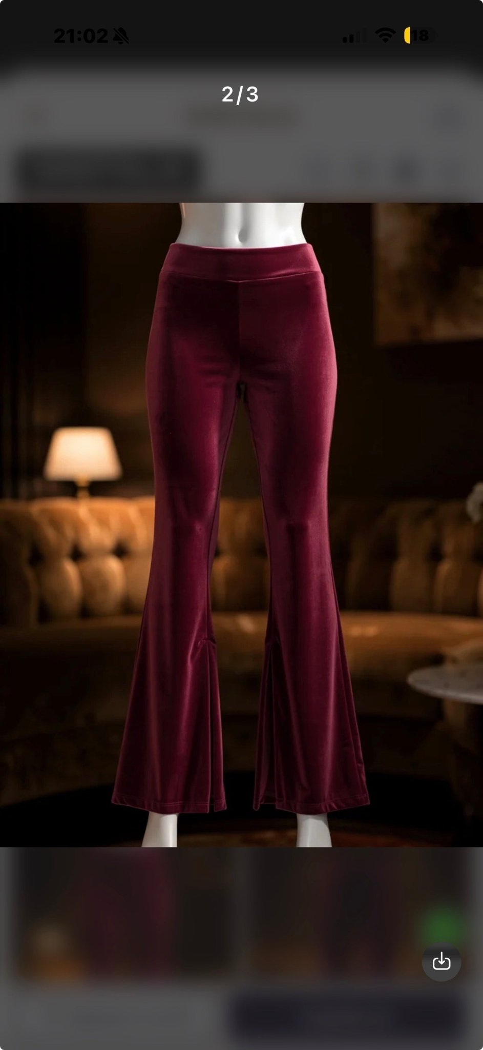 Pantalone Zampa Vellutato Ria - indossa chi sei